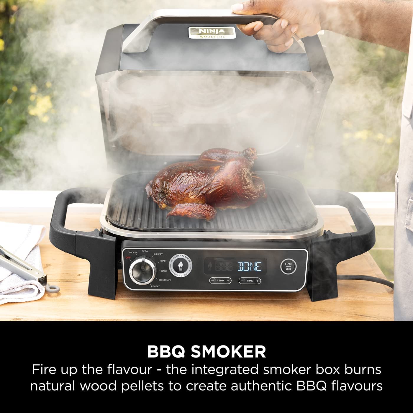 Ninja OG701UK Woodfire Electric BBQ Grill - Image 3
