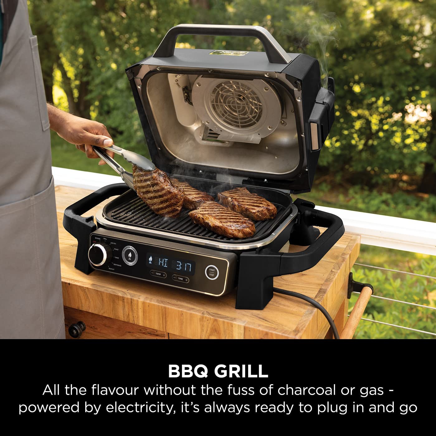 Ninja OG701UK Woodfire Electric BBQ Grill - Image 2