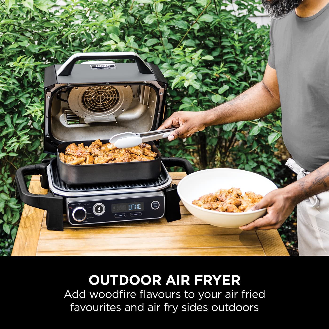 Ninja OG701UK Woodfire Electric BBQ Grill - Image 4