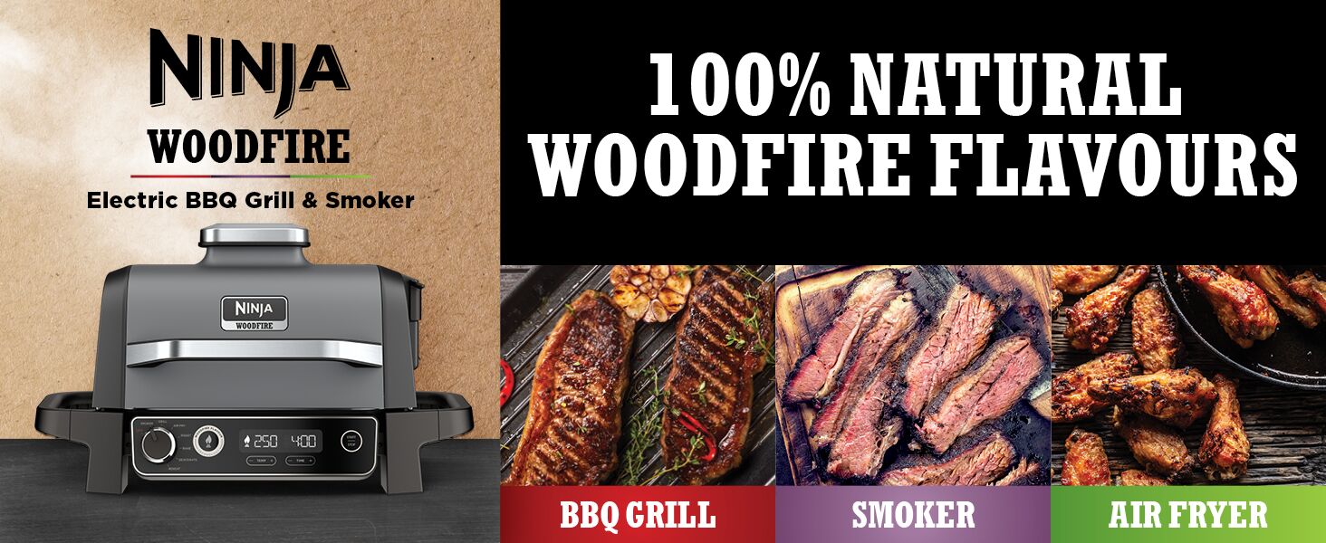 Ninja OG701UK Woodfire Electric BBQ Grill - Image 7