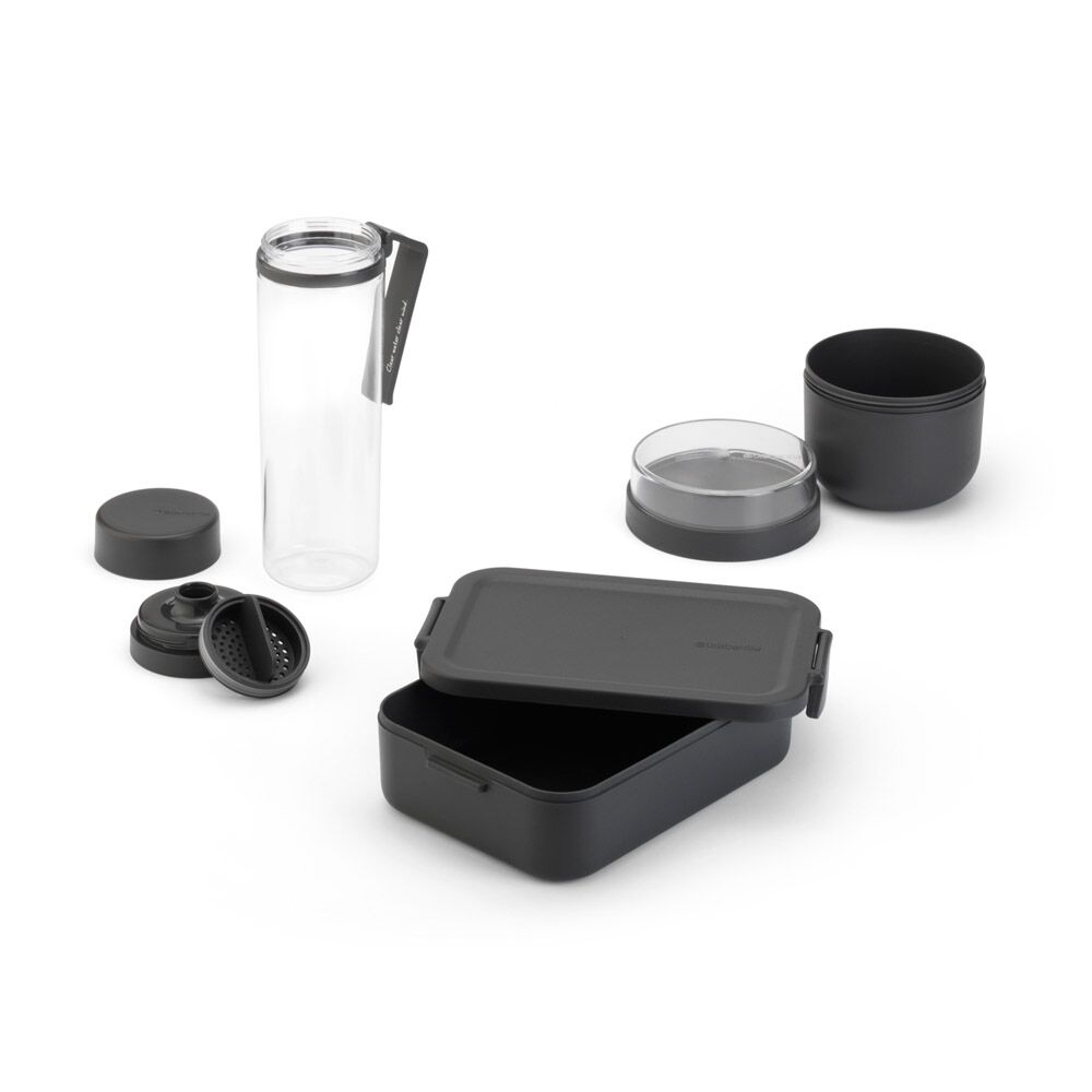 Brabantia Make & Take Breakfast and Lunch Set 3 Pieces (Water Bottle Breakfast Bowl Lunch Box Medium) - Image 2