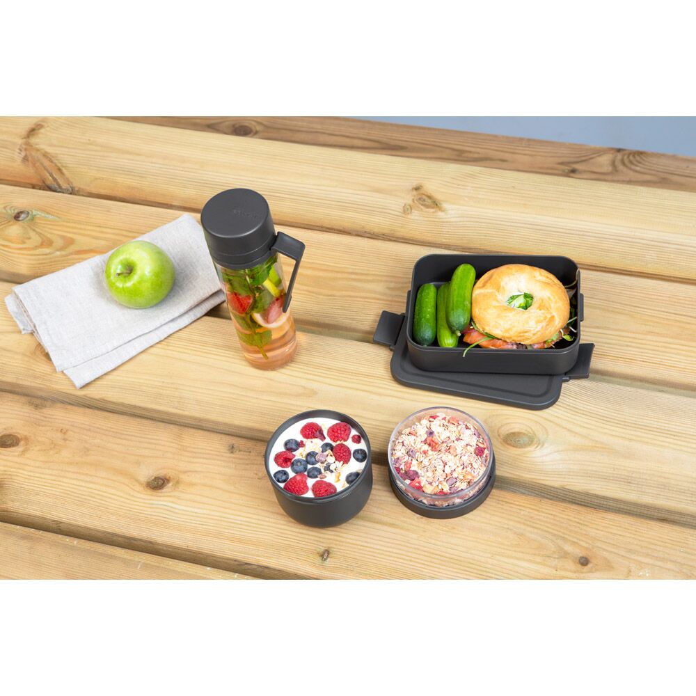 Brabantia Make & Take Breakfast and Lunch Set 3 Pieces (Water Bottle Breakfast Bowl Lunch Box Medium) - Image 4
