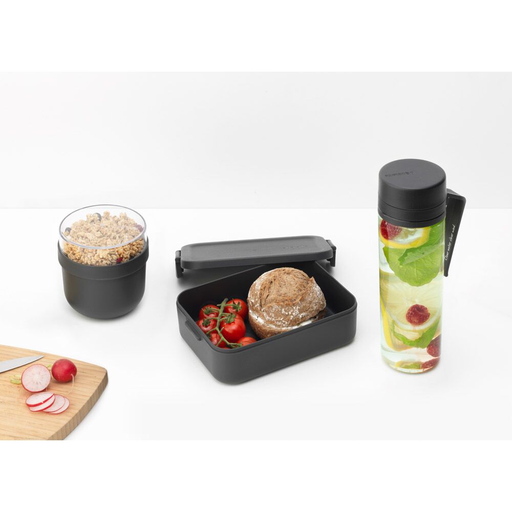 Brabantia Make & Take Breakfast and Lunch Set 3 Pieces (Water Bottle Breakfast Bowl Lunch Box Medium) - Image 3