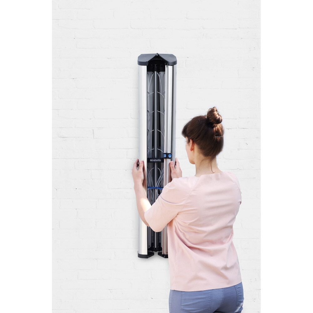 Brabantia WallFix Wall Mounted Dryer 24m Steel (With Protective Storage Box) - Image 3