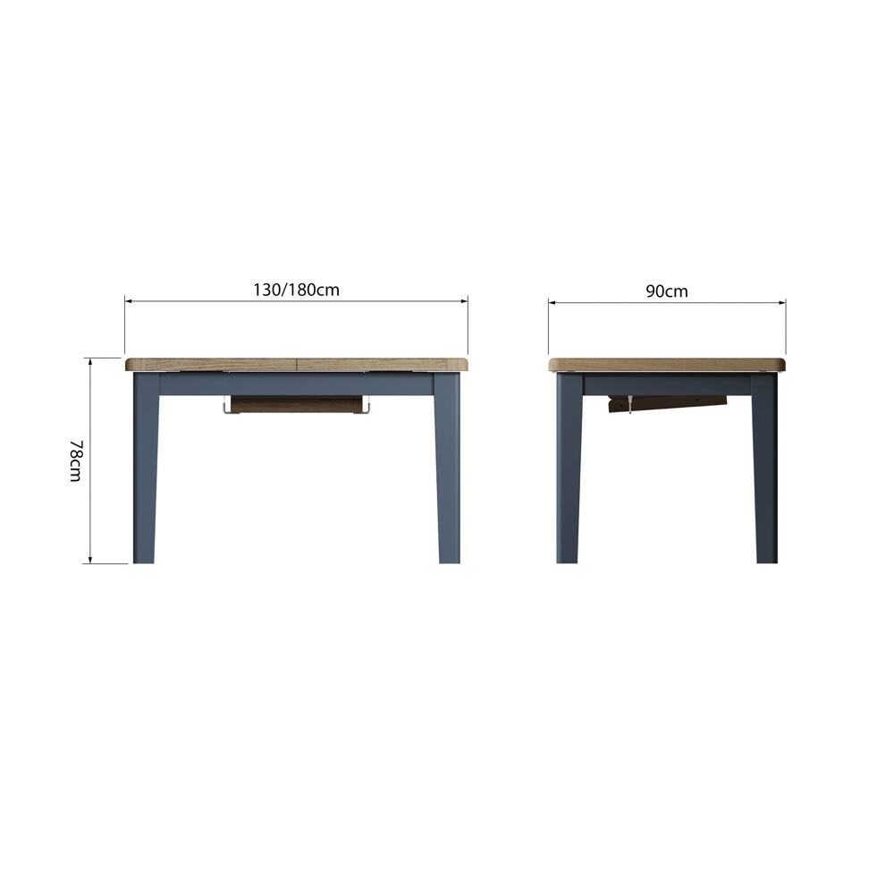 Bordeaux 1.3m Butterfly Extending Table - Image 7