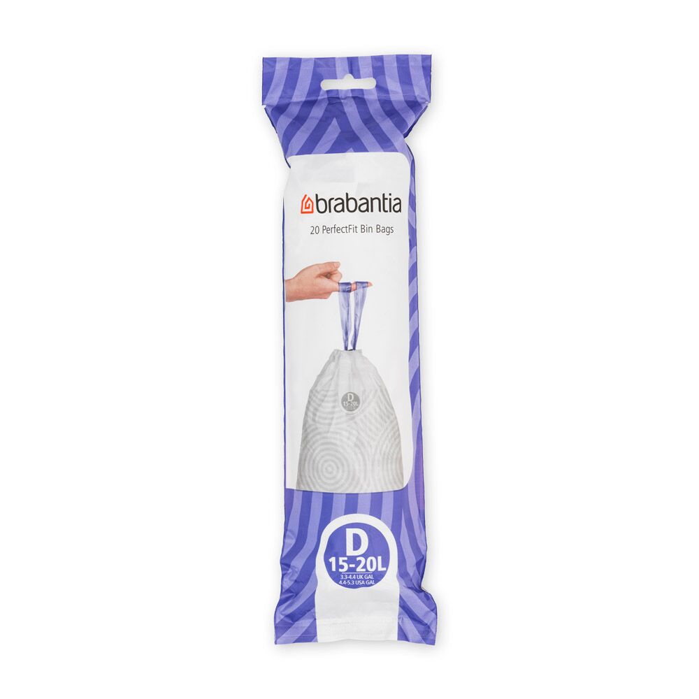 Brabantia PerfectFit Bin Liners (D) 15-20L