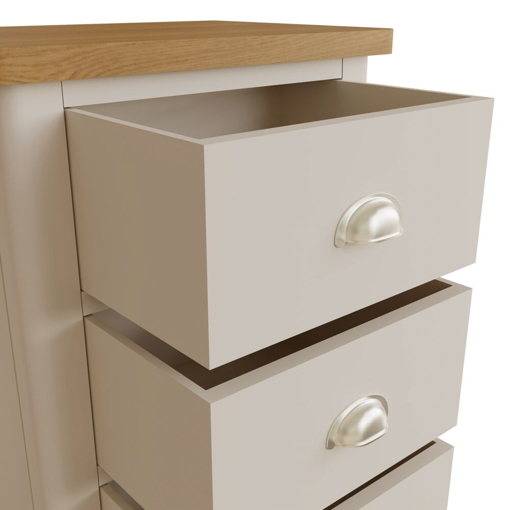 Raleigh 5 Drawer Narrow Chest Truffle - Image 7
