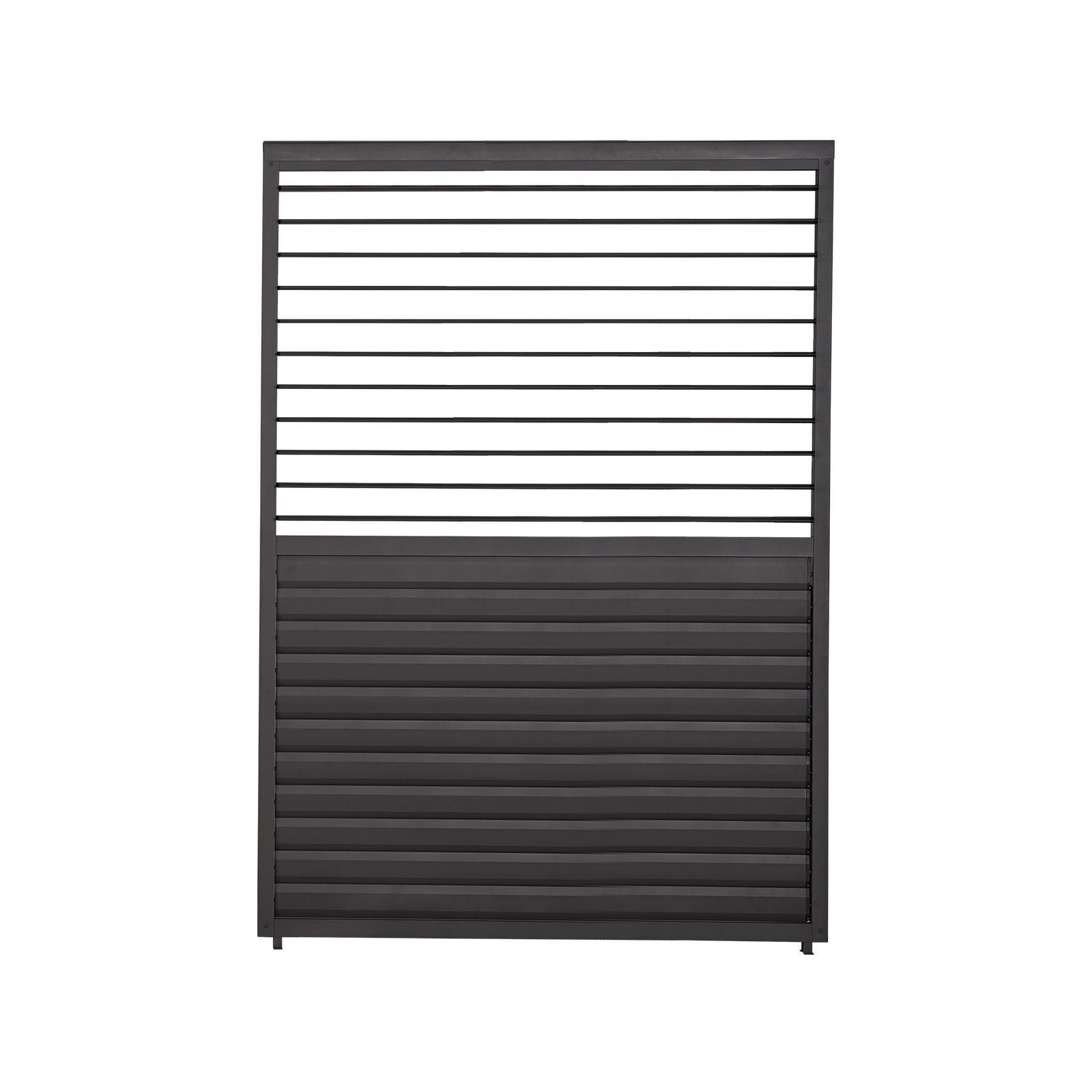 Nova <br> Titan 1.2m Aluminium Side Wall With Adjustable Louvres for 3.6m Titan Pergola - Grey