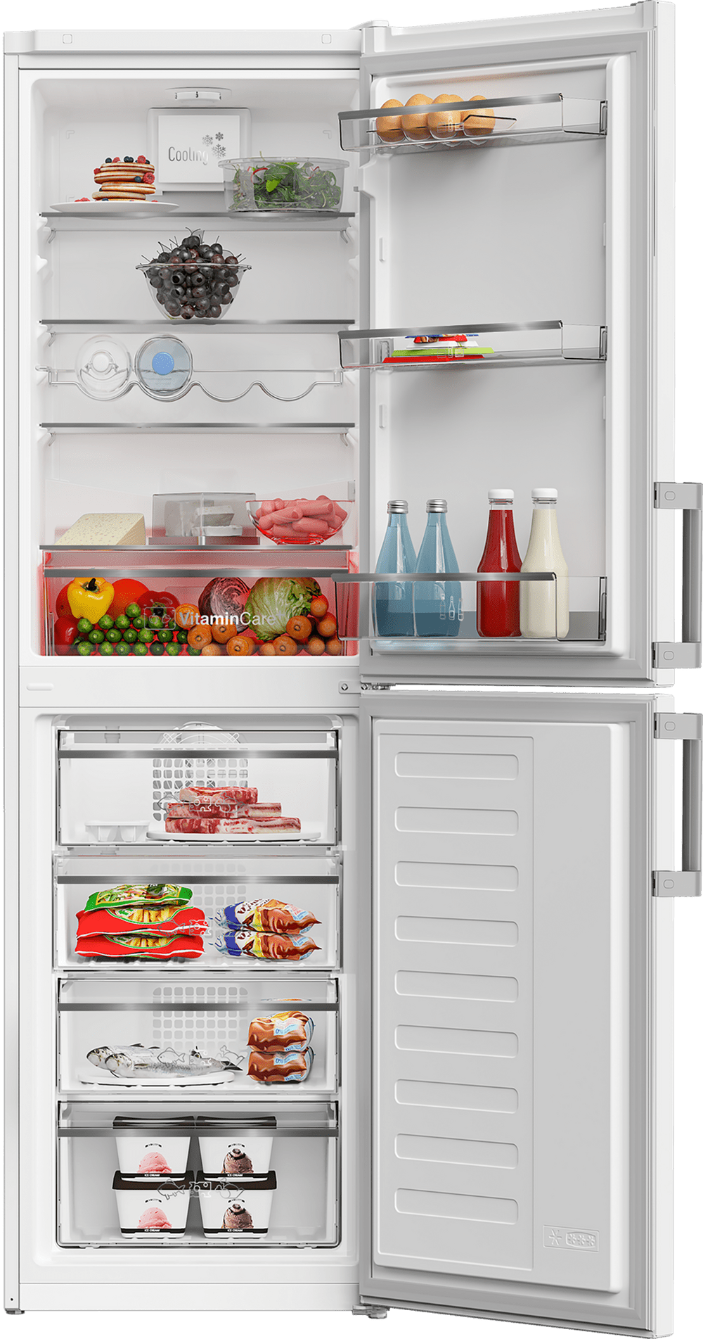 Blomberg KGM4574V 54cm 50/50 Frost Free Fridge Freezer - White - Image 2