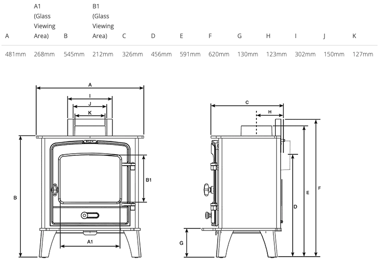 Stovax County 5 Fuel & Wood Stove - Image 3
