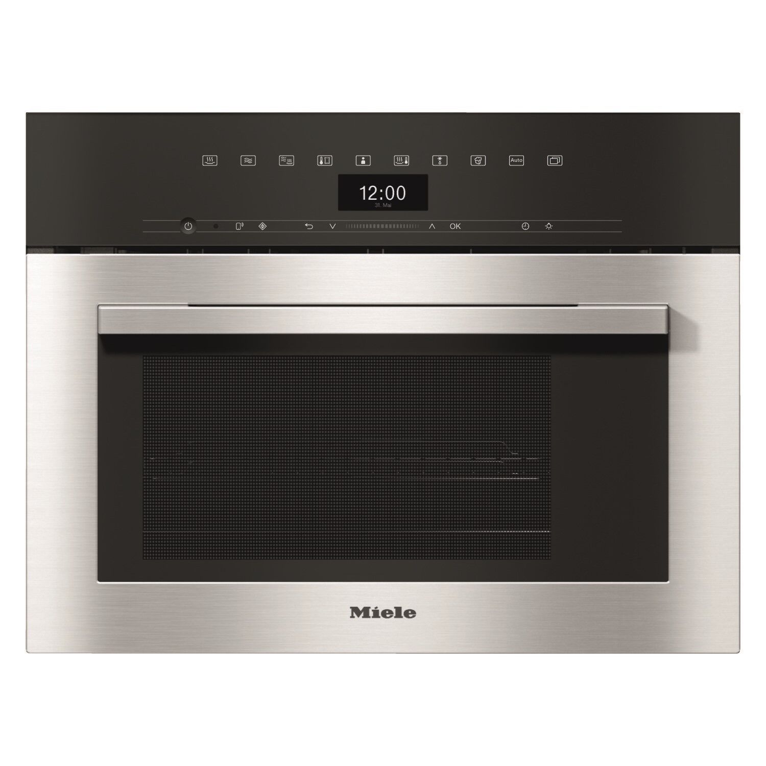 Miele DGM7340CLST ContourLine Built-in Compact Steam Oven - Clean Steel
