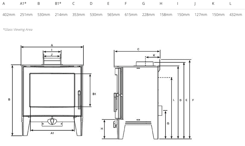 Stovax Futura 4 Fuel & Wood Stove - Image 2