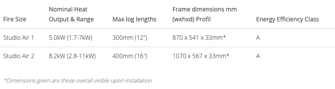 Stovax Studio Air 1 Cassette Woodburning Fire Frame Options - Image 5