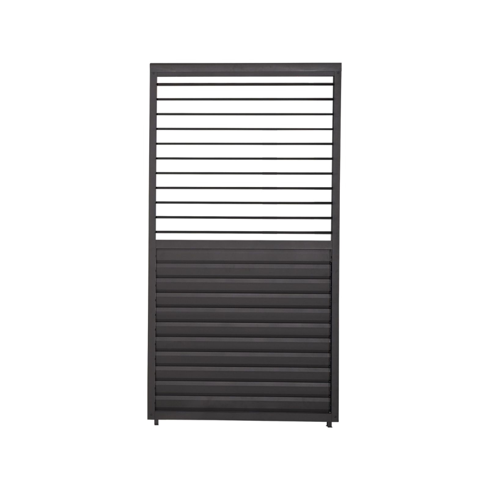 Nova <br> Titan 1m Aluminium Side Wall With Adjustable Louvres for 3m Titan Pergola - Grey