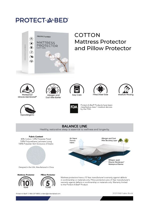 Protect-A-Bed Cotton Super King Mattress Protector 180cm - Image 5