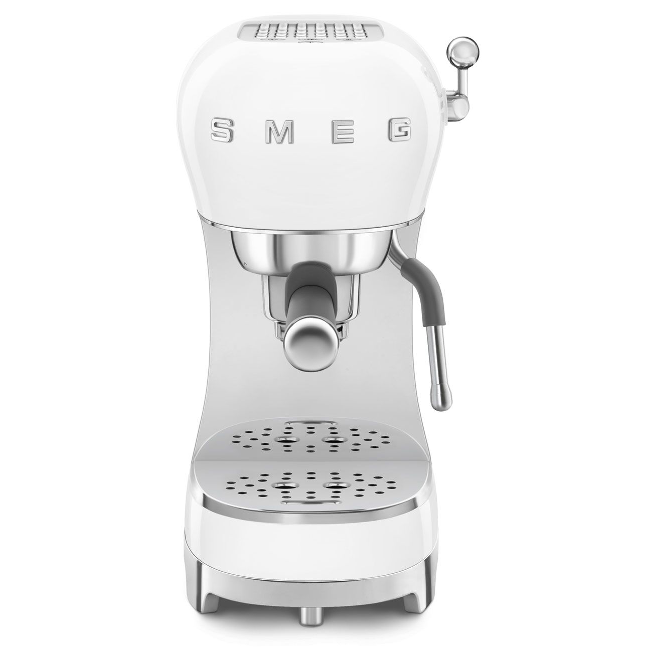 Smeg 50's Style Retro ECF02WHUK Espresso Coffee Machine - White