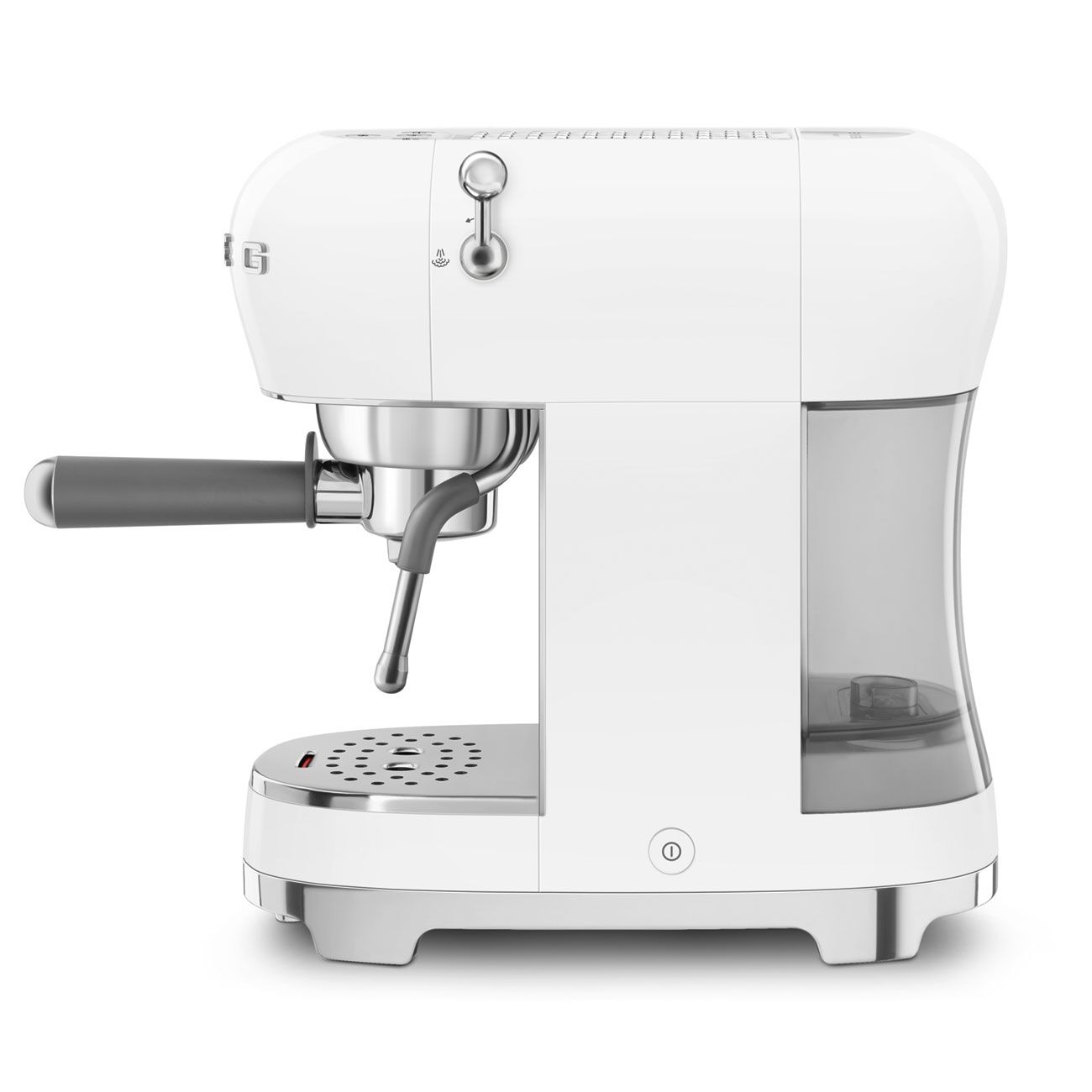Smeg 50's Style Retro ECF02WHUK Espresso Coffee Machine - White - Image 2