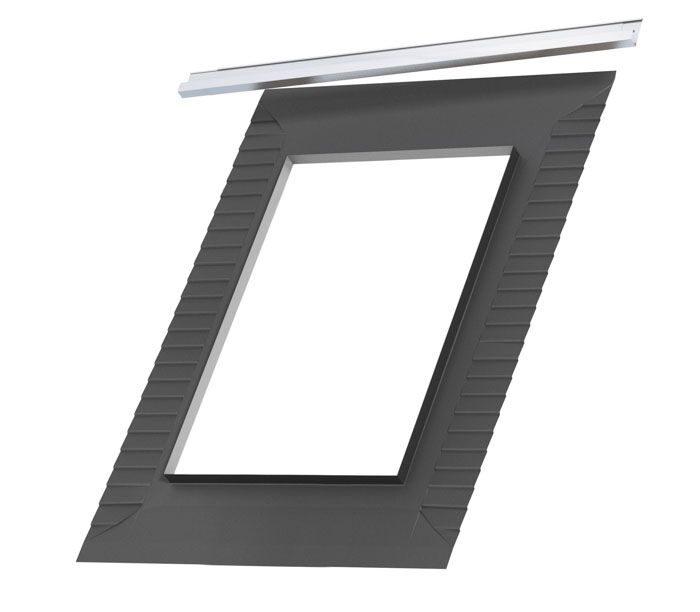 Velux EDW CK06 1000 Single Profiled Tile Flashing With BFX Underfelt - Grey - 55x118cm - Image 2