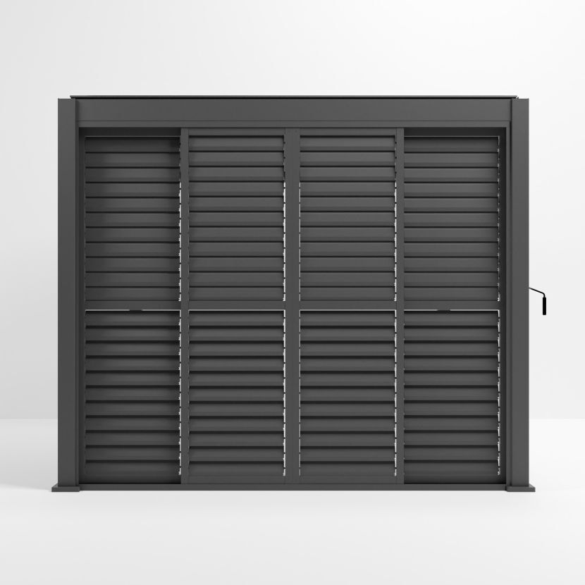 Nova <br> Titan Sliding Doors for 3m Titan Pergola - Grey - Image 4