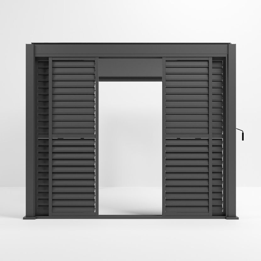 Nova <br> Titan Sliding Doors for 3m Titan Pergola - Grey - Image 5