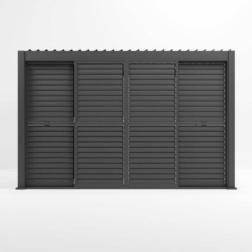 Nova <br> Titan Sliding Doors for 4m Titan Pergola - Grey - Image 4