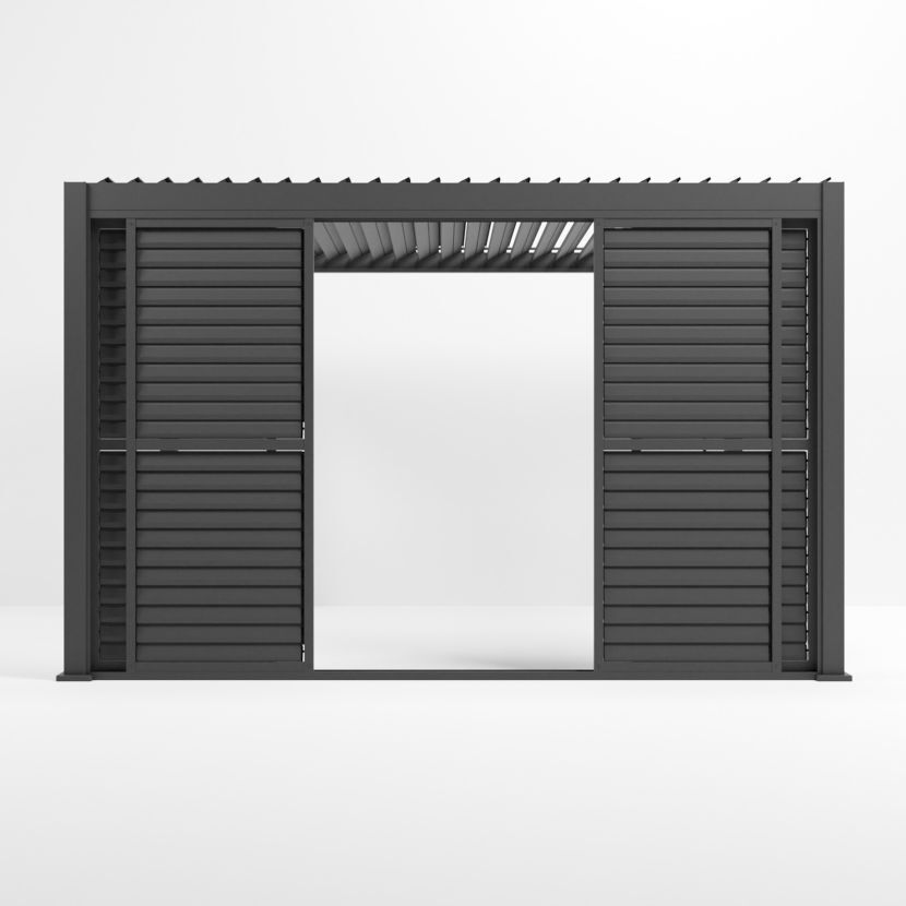 Nova <br> Titan Sliding Doors for 4m Titan Pergola - Grey - Image 5