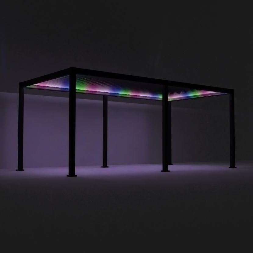Nova <br> Titan Plus LED 6m x 3m Pergola Grey - Image 5