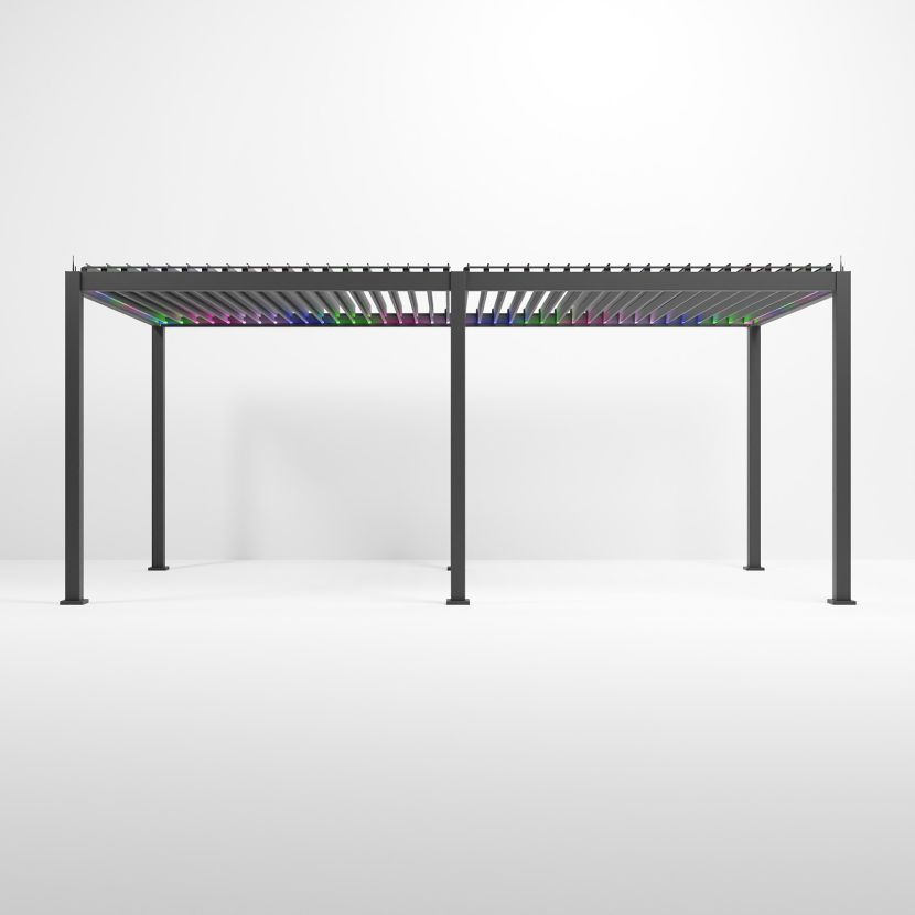 Nova <br> Titan Plus LED 6m x 3m Pergola Grey - Image 6
