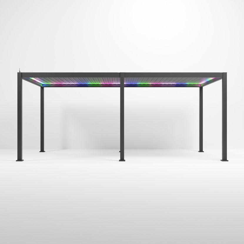 Nova <br> Titan Plus LED 6m x 3m Pergola Grey - Image 8