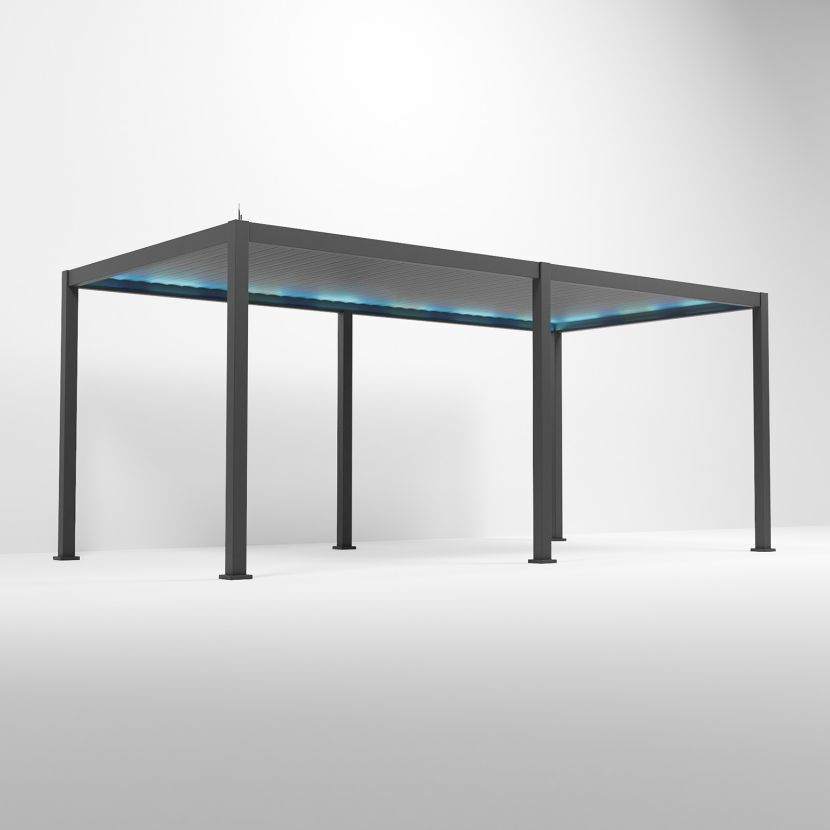 Nova <br> Titan Plus LED 6m x 3m Pergola Grey - Image 11