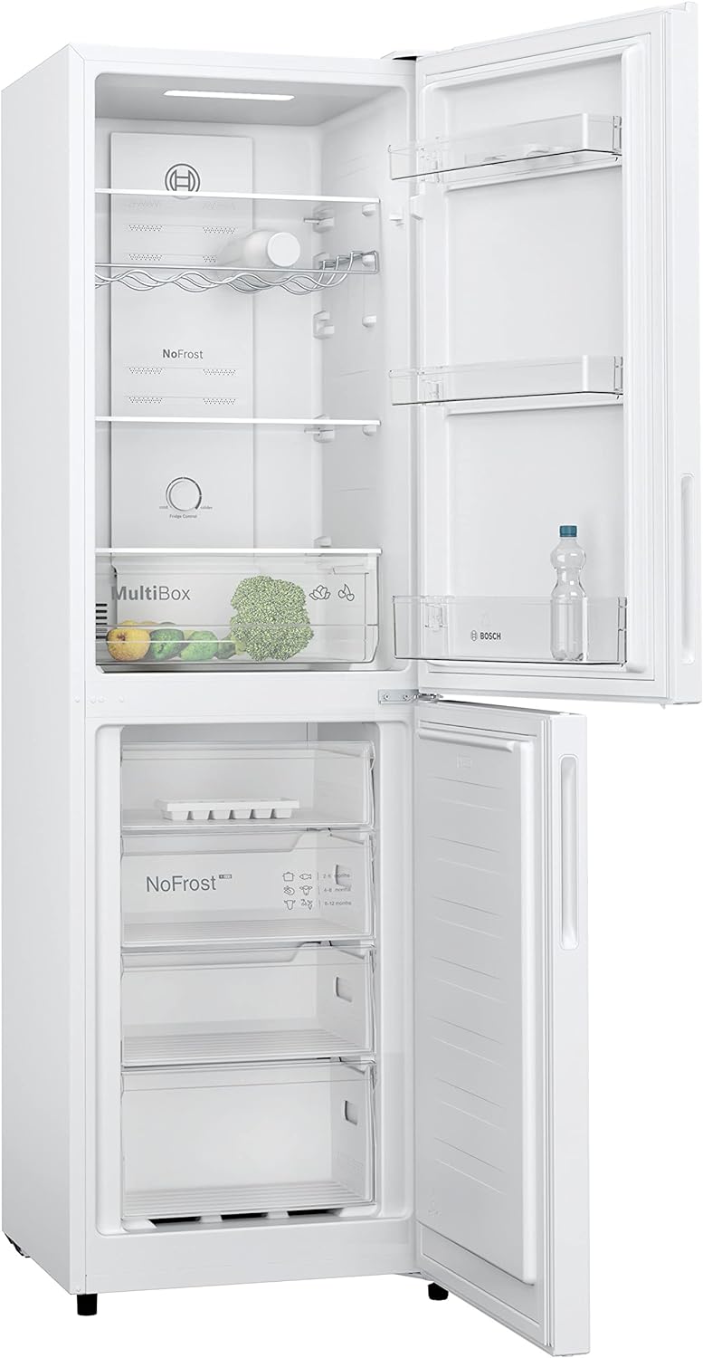 Bosch KGN27NWEAG 55cm Frost Free Fridge Freezer - White - Image 2