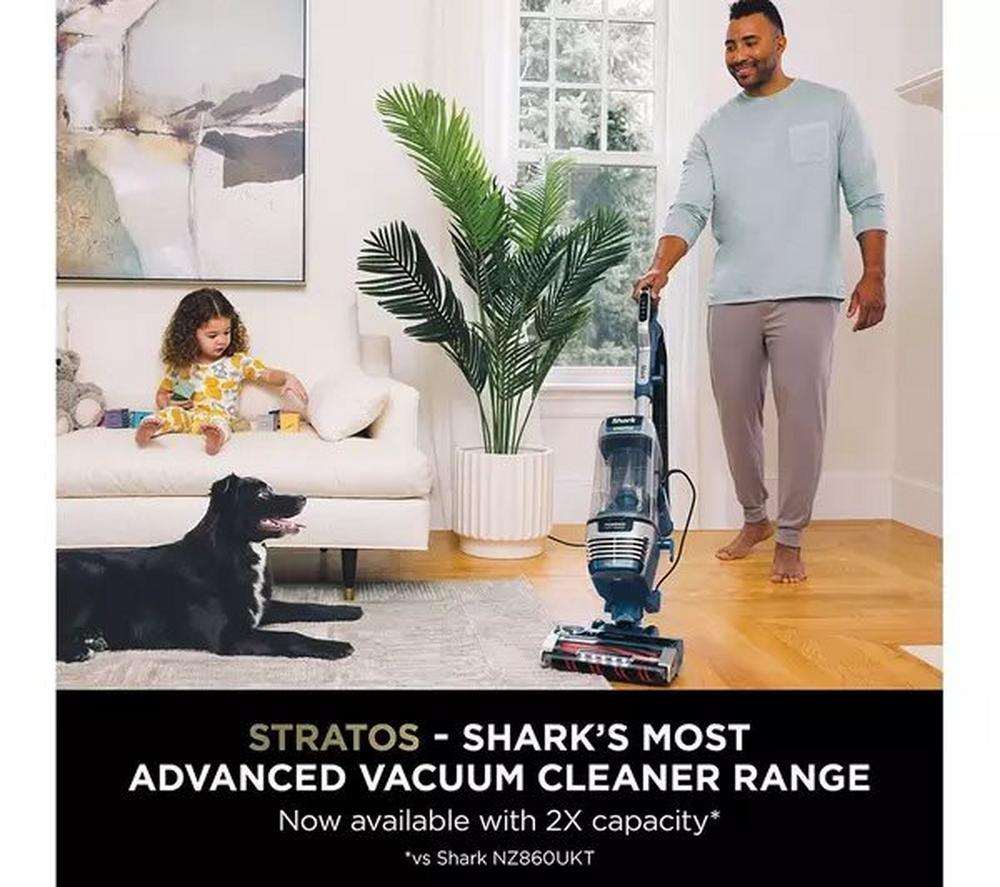 Shark AZ3000UKT Shark Stratos XL Anti Hair Wrap Plus Anti-Odour Upright Vacuum - Navy Blue - Image 3