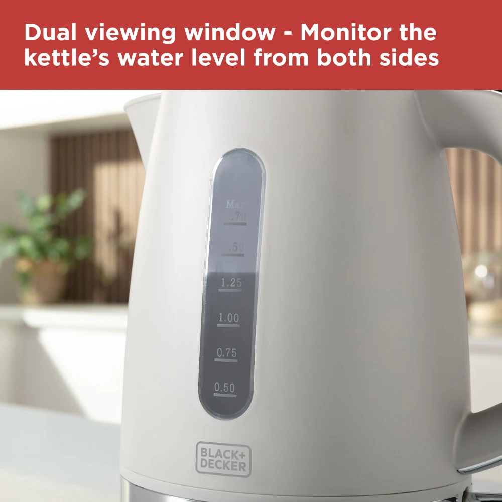 Black & Decker BXKE10072GB 3000W 1.7L Kettle - Grey - Image 9
