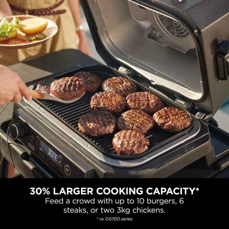 Ninja OG850UK Woodfire Pro XL Electric BBQ Grill & Smoker - Black/Grey - Image 3