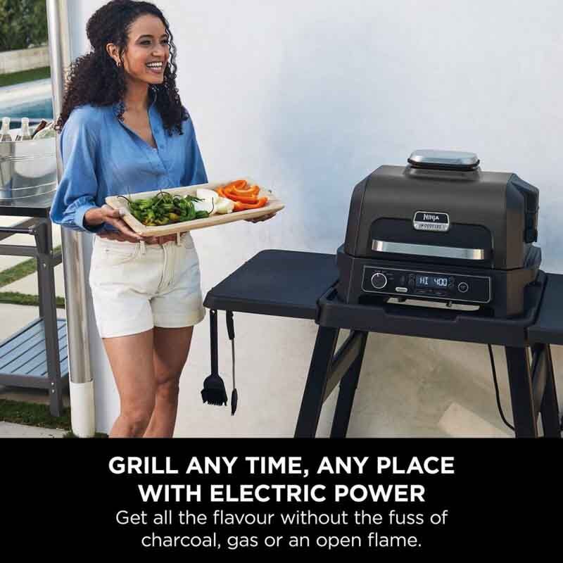 Ninja OG850UK Woodfire Pro XL Electric BBQ Grill & Smoker - Black/Grey - Image 4