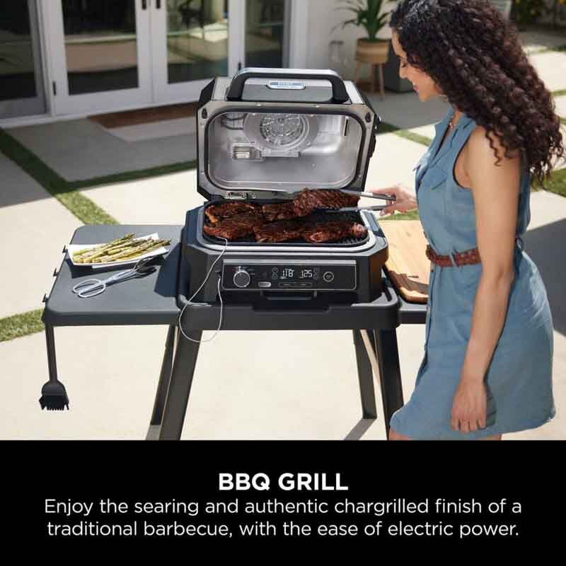 Ninja OG850UK Woodfire Pro XL Electric BBQ Grill & Smoker - Black/Grey - Image 5