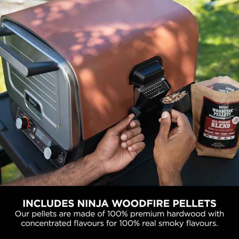 Ninja OO101UK Ninja Woodfire Electric Outdoor Oven - Terracotta/Steel - Image 13