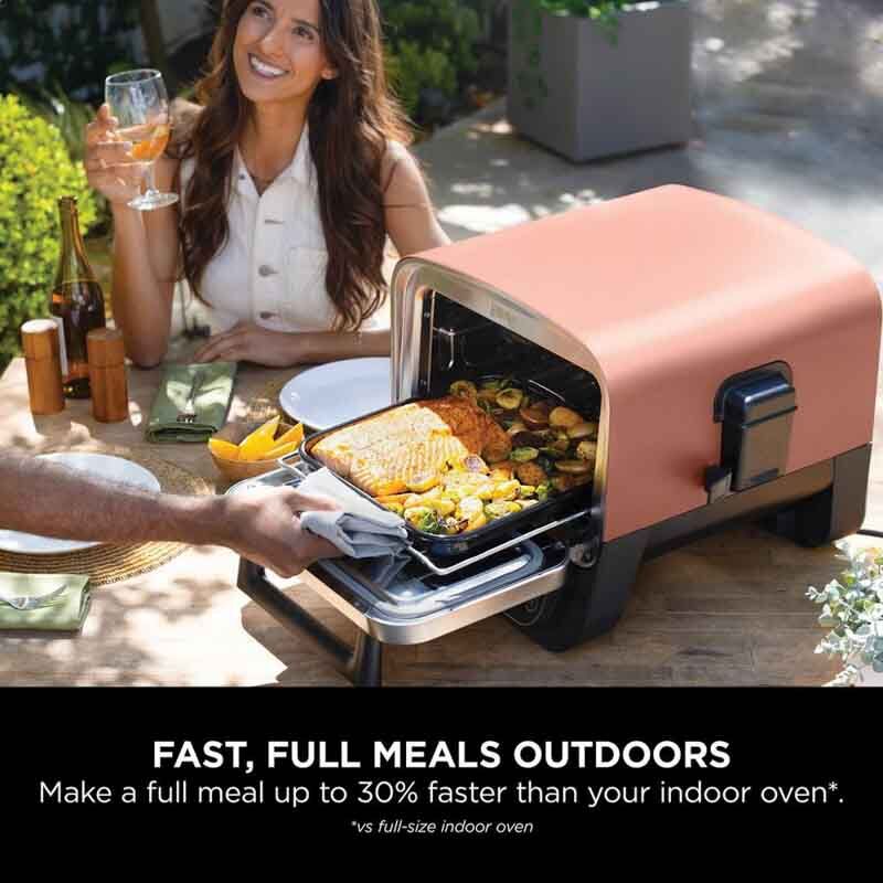 Ninja OO101UK Ninja Woodfire Electric Outdoor Oven - Terracotta/Steel - Image 14