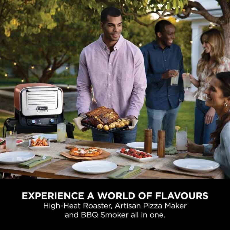 Ninja OO101UK Ninja Woodfire Electric Outdoor Oven - Terracotta/Steel - Image 2