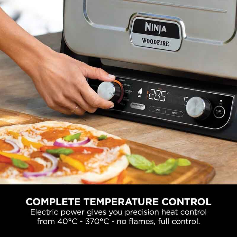 Ninja OO101UK Ninja Woodfire Electric Outdoor Oven - Terracotta/Steel - Image 7