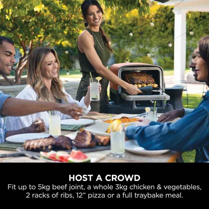 Ninja OO101UK Ninja Woodfire Electric Outdoor Oven - Terracotta/Steel - Image 8