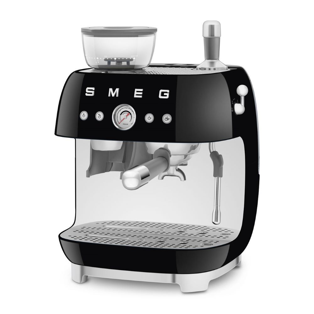 Smeg 50's Style Retro EGF03BLUK Espresso Coffee Machine - Black - Image 3