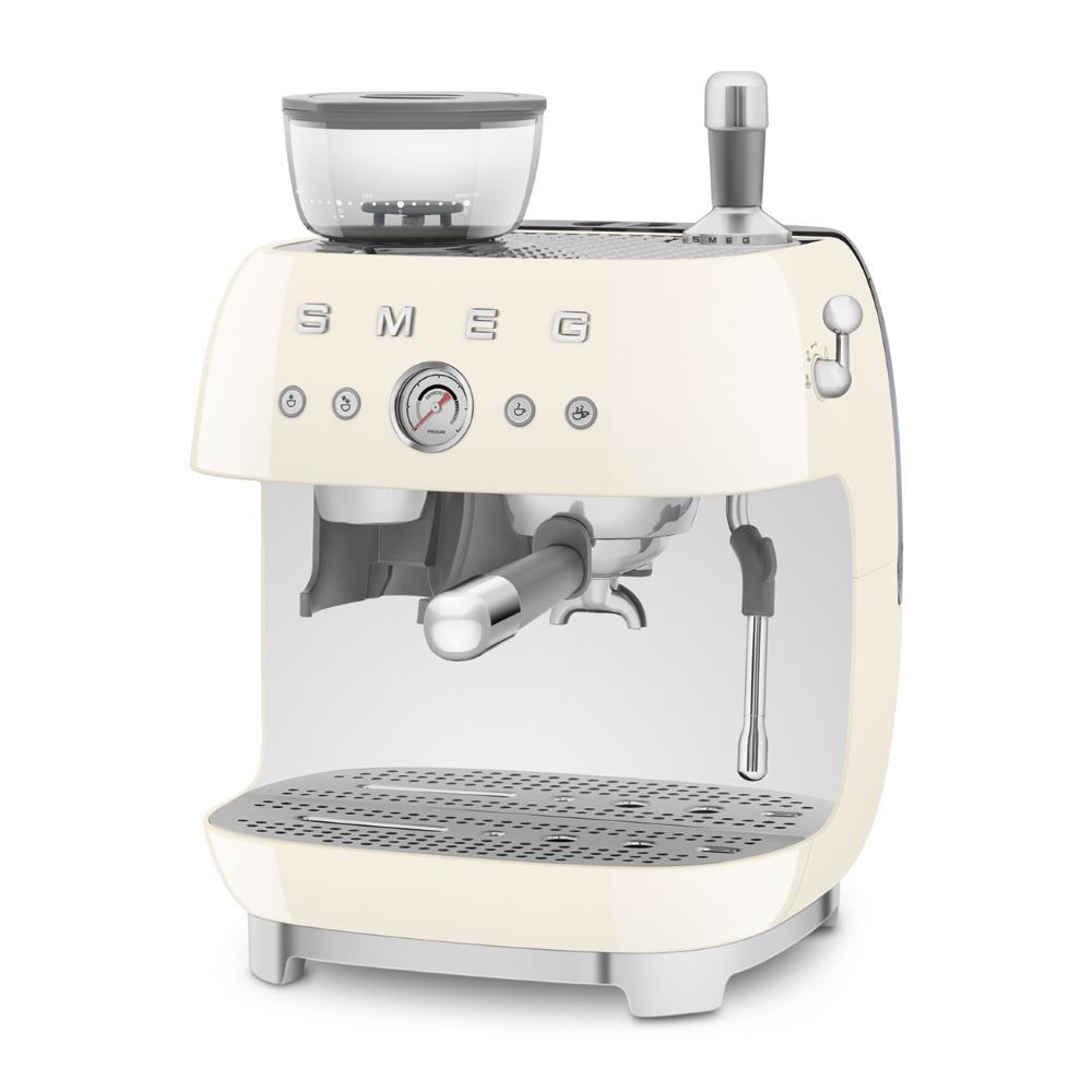 Smeg 50's Style Retro EGF03CRUK Espresso Coffee Machine - Cream - Image 3