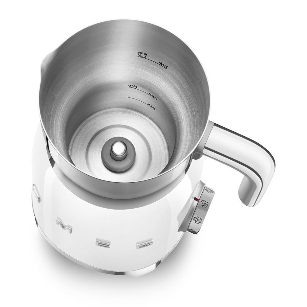 Smeg 50's Style Retro MFF11WHUK Milk Frother - White - Image 4