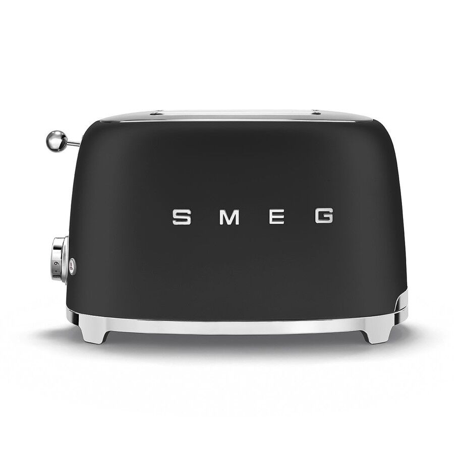 Smeg 50's Style Retro TSF01BLMUK 2 Slice Toaster - Matte Black