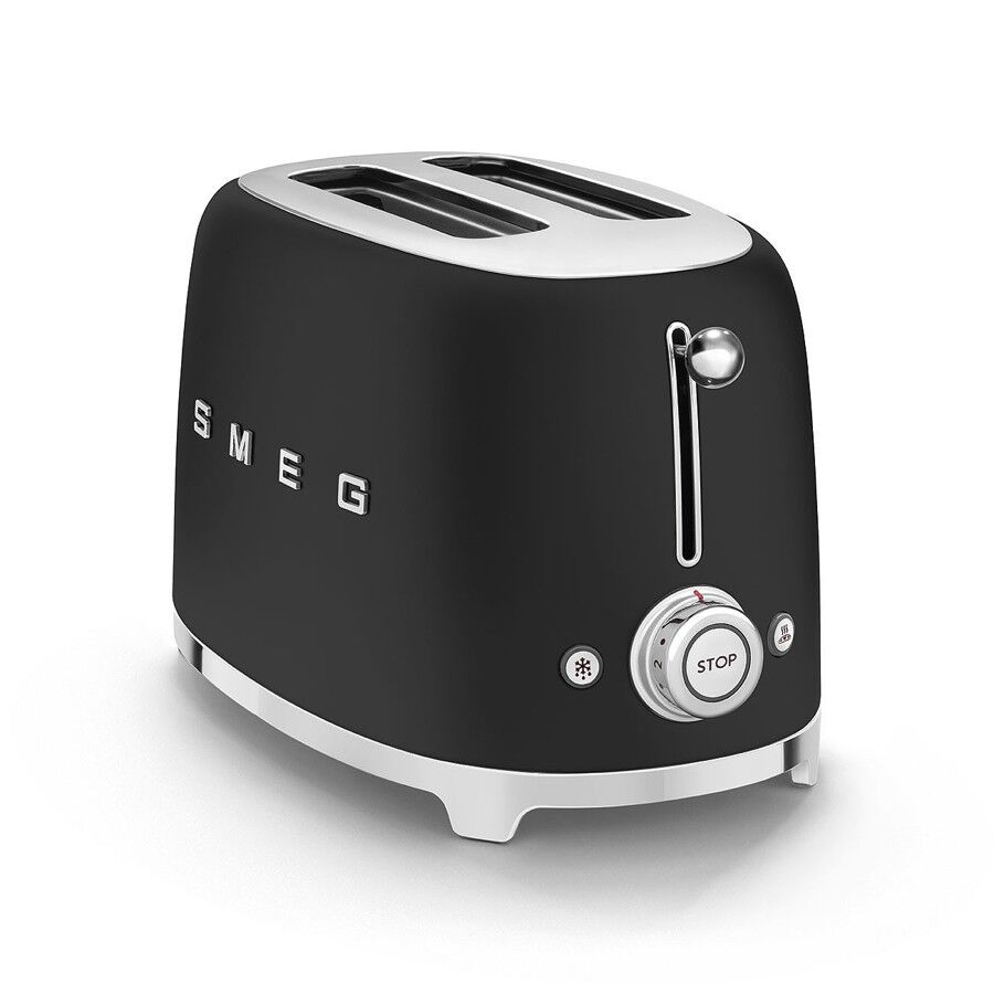 Smeg 50's Style Retro TSF01BLMUK 2 Slice Toaster - Matte Black - Image 3