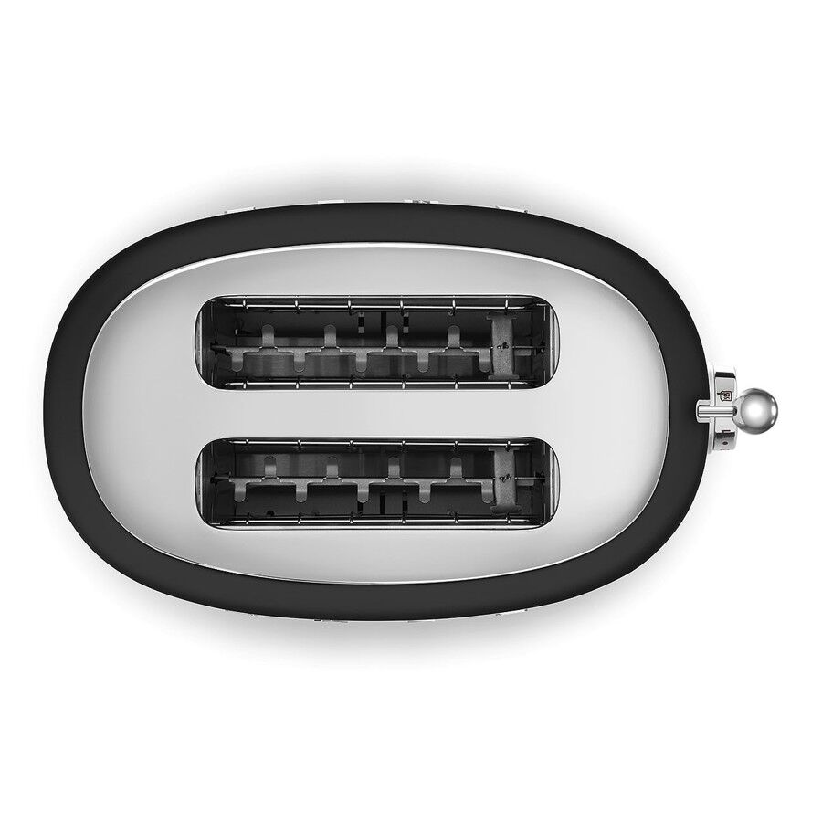 Smeg 50's Style Retro TSF01BLMUK 2 Slice Toaster - Matte Black - Image 4