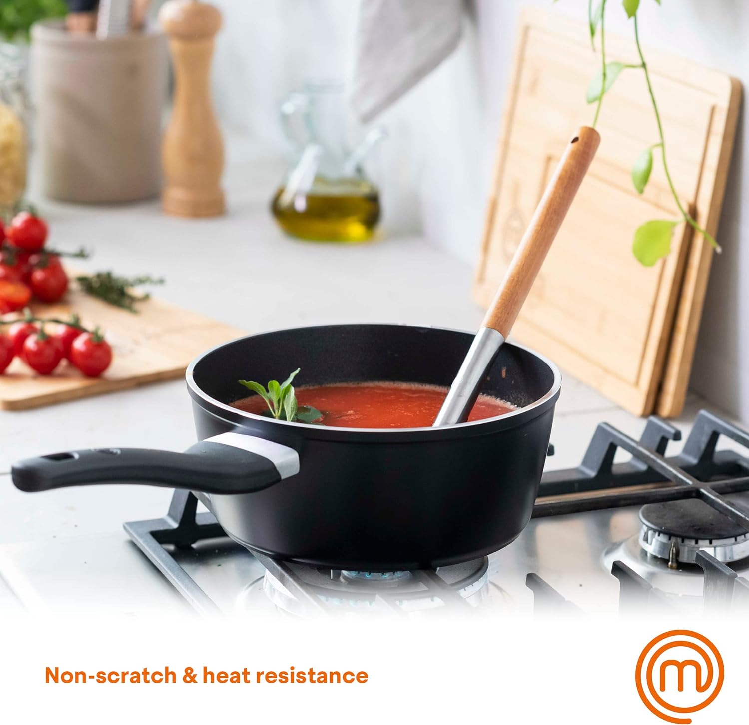 MasterChef 525732 6 Piece Natural Wood Utensil Set - Image 3