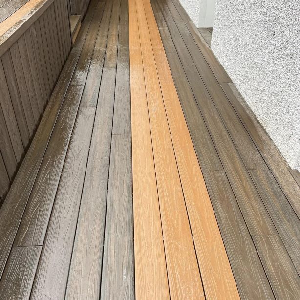 EasyFit Composite Deck Board Duo in Teak & Walnut - Image 3