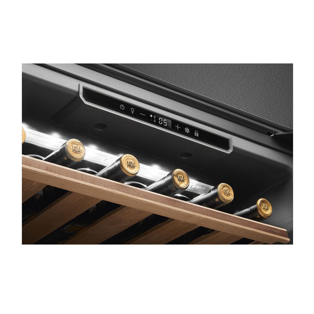 Smeg CVI121S3 Linea Compact Wine Cooler Reversible hinge in Silver Glass - Image 2
